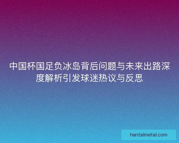 中国杯国足负冰岛背后问题与未来出路深度解析引发球迷热议与反思