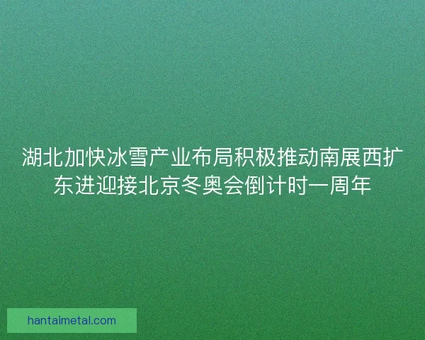 湖北加快冰雪产业布局积极推动南展西扩东进迎接北京冬奥会倒计时一周年